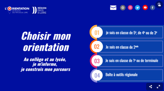 Choisir mon orientation  - Au collège et au lycée je m'informe,  je construis mon parcours